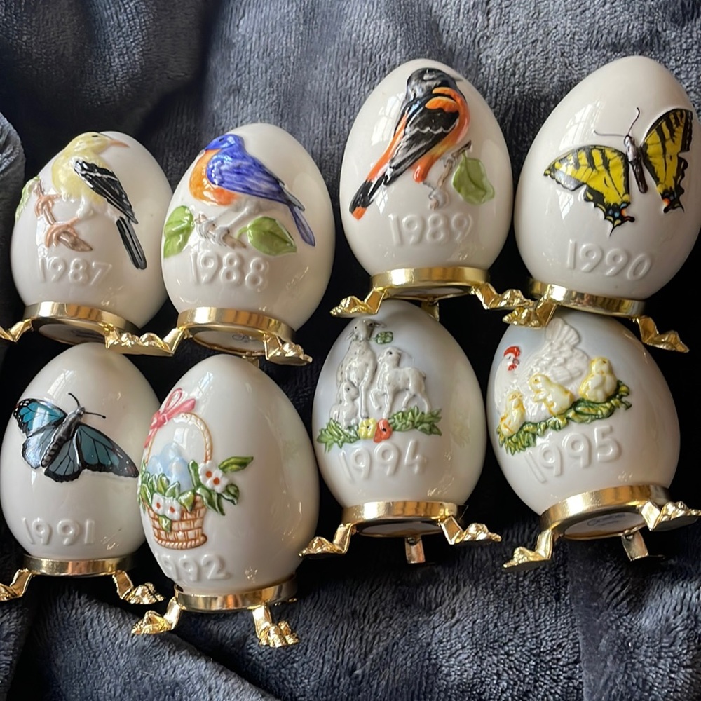 Goebel Easter Eggs 1987-1992 and 1994-1995